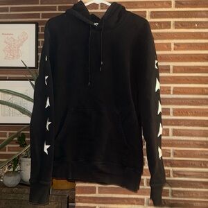 Golden goose men’s black star alighiero size L large sweatshirt hoodie